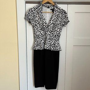 White House Black Market - Peplum Sheath Dress - Size US 2